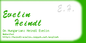 evelin heindl business card